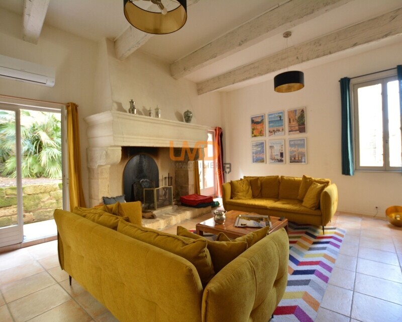 Demeure de charme au coeur de Sommières, Garage, jardinet, terrasse - Vez 1786