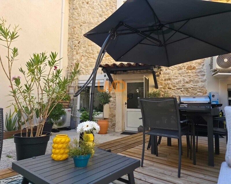 Maison de village T4 cour - Façade 1