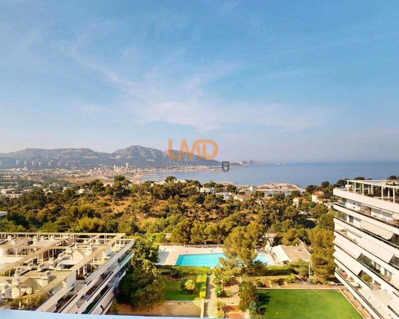 Appartement vue mer dans résidence de haut standing - Super Cadenelle