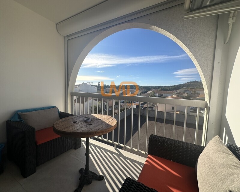 Village naturiste - Port-Soleil - Studio tout equipé refait à neuf. - Ps 585 terrasse